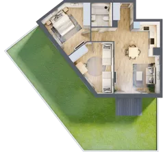 3 pokoje, mieszkanie 61,11 m², piętro 1, oferta nr EB0106, Talarowa Park II, Warszawa, Białołęka, Tarchomin, ul. Talarowa