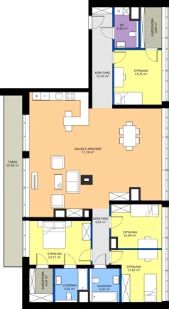 5 pokoi, apartament 159,85 m², piętro 5, oferta nr 51, Taczaka 5, Poznań, Stare Miasto, Stare Miasto, ul. Stanisława Taczaka 5