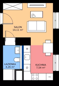 1 pokój, apartament 25,99 m², piętro 2, oferta nr 37, Taczaka 5, Poznań, Stare Miasto, Stare Miasto, ul. Stanisława Taczaka 5