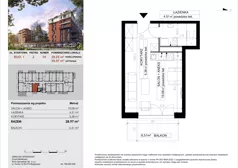 1 pokój, mieszkanie 28,97 m², piętro 2, oferta nr 14, M|City, Bydgoszcz, Bydgoszcz Wschód, ul. Startowa 9
