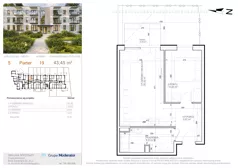 2 pokoje, mieszkanie 35,78 m², piętro 1, oferta nr 3 - 13, Avia III, Bydgoszcz, Bielice, ul. Przyłęcka 3
