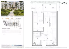 2 pokoje, mieszkanie 32,45 m², piętro 1, oferta nr 5 - 35, Avia III, Bydgoszcz, Bielice, ul. Przyłęcka 3