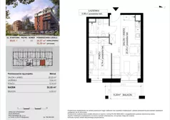 2 pokoje, mieszkanie 33,55 m², piętro 1, oferta nr 11, M|City, Bydgoszcz, Bydgoszcz Wschód, ul. Startowa 9
