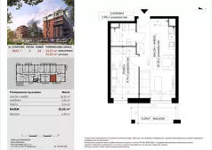 2 pokoje, mieszkanie 33,55 m², piętro 2, oferta nr 24, M|City, Bydgoszcz, Bydgoszcz Wschód, ul. Startowa 9