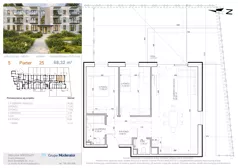 3 pokoje, mieszkanie 68,32 m², parter, oferta nr 5 - 25, Avia III, Bydgoszcz, Bielice, ul. Przyłęcka 3