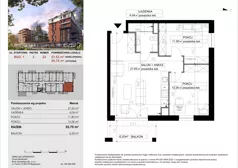 3 pokoje, mieszkanie 55,75 m², piętro 2, oferta nr 23, M|City, Bydgoszcz, Bydgoszcz Wschód, ul. Startowa 9