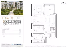 4 pokoje, mieszkanie 60,19 m², piętro 2, oferta nr 3 - 26, Avia III, Bydgoszcz, Bielice, ul. Przyłęcka 3