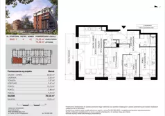 4 pokoje, mieszkanie 70,54 m², piętro 4, oferta nr 41, M|City, Bydgoszcz, Bydgoszcz Wschód, ul. Startowa 9