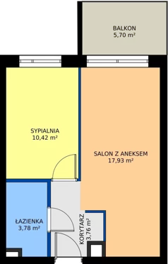 2 pokoje, apartament 35,89 m², parter, oferta nr B53, Osiedle Symfonia, Bydgoszcz, Bielawy, ul. Jana Karola Chodkiewicza 9