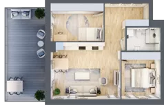 3 pokoje, mieszkanie 59,56 m², piętro 3, oferta nr 18, Ceramika, Bydgoszcz, Bartodzieje, ul. Fordońska 19
