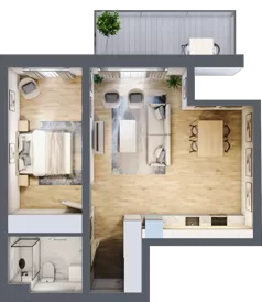 2 pokoje, mieszkanie 52,06 m², piętro 4, oferta nr 28, Ceramika, Bydgoszcz, Bartodzieje, ul. Fordońska 19