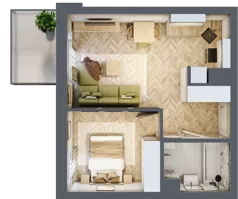 2 pokoje, mieszkanie 38,57 m², piętro 3, oferta nr 23, Balantia, Niemcz, ul. Elizy Orzeszkowej 37