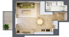 1 pokój, mieszkanie 28,76 m², piętro 2, oferta nr A9, Aleja Mickiewicza, Osielsko, ul. Aleja Mickiewicza 1