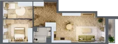 3 pokoje, mieszkanie 63,46 m², piętro 1, oferta nr A23, Aleja Mickiewicza, Osielsko, ul. Aleja Mickiewicza 1