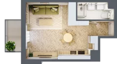 1 pokój, mieszkanie 28,76 m², piętro 1, oferta nr A2, Aleja Mickiewicza, Osielsko, ul. Aleja Mickiewicza 1