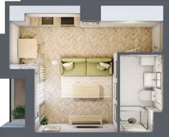 1 pokój, mieszkanie 26,71 m², piętro 2, oferta nr A37, Aleja Mickiewicza, Osielsko, ul. Aleja Mickiewicza 1
