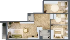 4 pokoje, mieszkanie 83,42 m², piętro 1, oferta nr A1, Aleja Mickiewicza, Osielsko, ul. Aleja Mickiewicza 1