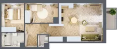 3 pokoje, mieszkanie 59,99 m², piętro 1, oferta nr A24, Aleja Mickiewicza, Osielsko, ul. Aleja Mickiewicza 1