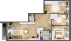 4 pokoje, mieszkanie 83,42 m², piętro 2, oferta nr A8, Aleja Mickiewicza, Osielsko, ul. Aleja Mickiewicza 1