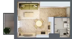 1 pokój, mieszkanie 26,35 m², piętro 1, oferta nr A34, Aleja Mickiewicza, Osielsko, ul. Aleja Mickiewicza 1