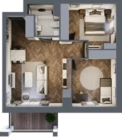3 pokoje, mieszkanie 55,55 m², piętro 1, oferta nr 10, M|City, Bydgoszcz, Bydgoszcz Wschód, ul. Startowa 9