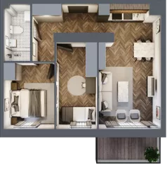 3 pokoje, mieszkanie 52,78 m², piętro 8, oferta nr 88, M|City, Bydgoszcz, Bydgoszcz Wschód, ul. Startowa 9