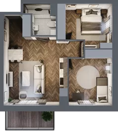 3 pokoje, mieszkanie 57,10 m², piętro 7, oferta nr 82, M|City, Bydgoszcz, Bydgoszcz Wschód, ul. Startowa 9