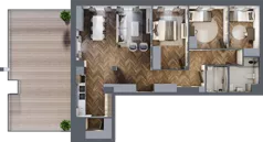 4 pokoje, mieszkanie 98,86 m², piętro 7, oferta nr 79, M|City, Bydgoszcz, Bydgoszcz Wschód, ul. Startowa 9