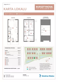 Dom 84,63 m², oferta nr 2B, Bursztynova Polana, Bąkowo, ul. Wieczornych Mgieł