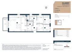 3 pokoje, apartament 69,78 m², piętro 1, oferta nr 5, CLASSY Świętojańska, Piaseczno, ul. Świętojańska 22D