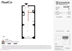 1 pokój, mieszkanie 37,24 m², piętro 4, oferta nr EZ.2.4.37, ELEWATOR. Mieszkania&Lofty - lofty, Wrocław, Kleczków, Psie Pole, Rychtalska