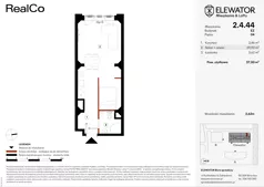 1 pokój, apartament 37,00 m², piętro 4, oferta nr EZ.2.4.44, ELEWATOR. Mieszkania&Lofty - lofty, Wrocław, Kleczków, Psie Pole, Rychtalska 