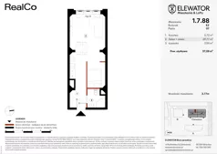 1 pokój, mieszkanie 37,08 m², piętro 7, oferta nr EZ.1.7.88, ELEWATOR. Mieszkania&Lofty - lofty, Wrocław, Kleczków, Psie Pole, Rychtalska
