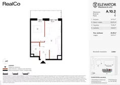 2 pokoje, mieszkanie 42,40 m², piętro 10, oferta nr A.10.2, ELEWATOR. Mieszkania&Lofty - mieszkania, Wrocław, Kleczków, Psie Pole, Rychtalska/Zakładowa