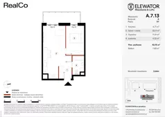 2 pokoje, mieszkanie 42,15 m², piętro 7, oferta nr A.7.13, ELEWATOR. Mieszkania&Lofty - mieszkania, Wrocław, Kleczków, Psie Pole, Rychtalska/Zakładowa