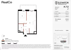 2 pokoje, mieszkanie 42,40 m², piętro 7, oferta nr A.7.2, ELEWATOR. Mieszkania&Lofty - mieszkania, Wrocław, Kleczków, Psie Pole, Rychtalska/Zakładowa