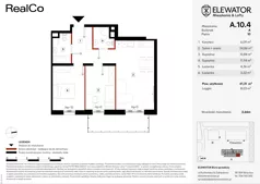 3 pokoje, apartament 61,31 m², piętro 10, oferta nr A.10.4, ELEWATOR. Mieszkania&Lofty - mieszkania, Wrocław, Kleczków, Psie Pole, Rychtalska/Zakładowa