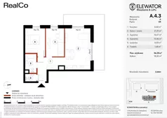 3 pokoje, mieszkanie 56,35 m², piętro 4, oferta nr A.4.3, ELEWATOR. Mieszkania&Lofty - mieszkania, Wrocław, Kleczków, Psie Pole, Rychtalska/Zakładowa