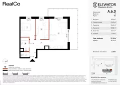 3 pokoje, mieszkanie 57,52 m², piętro 6, oferta nr A.6.3, ELEWATOR. Mieszkania&Lofty - mieszkania, Wrocław, Kleczków, Psie Pole, Rychtalska/Zakładowa