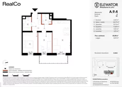 3 pokoje, apartament 60,80 m², piętro 9, oferta nr A.9.4, ELEWATOR. Mieszkania&Lofty - mieszkania, Wrocław, Kleczków, Psie Pole, Rychtalska/Zakładowa