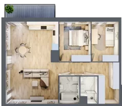3 pokoje, apartament 78,20 m², piętro 5, oferta nr 05.D.30, Nowa Pabianicka, Wrocław, Krzyki-Partynice, Krzyki, ul. Pabianicka 25