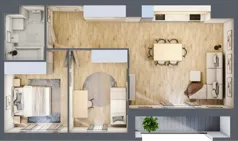 3 pokoje, mieszkanie 62,61 m², piętro 10, oferta nr 10.C.76, Nowa Pabianicka, Wrocław, Krzyki-Partynice, Krzyki, ul. Pabianicka 25