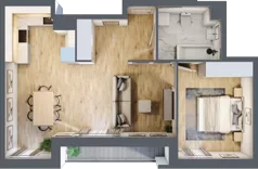 2 pokoje, mieszkanie 53,11 m², piętro 10, oferta nr 10.D.56, Nowa Pabianicka, Wrocław, Krzyki-Partynice, Krzyki, ul. Pabianicka 25