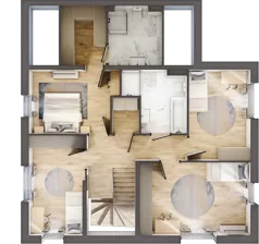 Dom 150,43 m², oferta nr 3B, Michałowice Kwitnąca, Michałowice-Wieś, ul. Kwitnąca