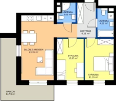 3 pokoje, apartament 59,96 m², piętro 4, oferta nr A.4.10, ELEWATOR. Mieszkania&Lofty - mieszkania, Wrocław, Kleczków, Psie Pole, Rychtalska/Zakładowa