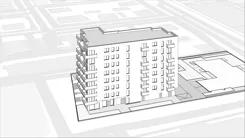 Wirtualna makieta 3D mieszkania 42.59 m², B14