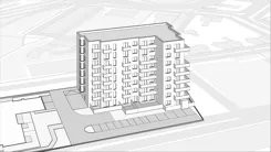 Wirtualna makieta 3D mieszkania 37.43 m², B35