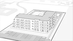 Wirtualna makieta 3D mieszkania 37.4 m², B1.24