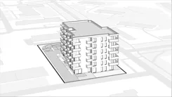 Wirtualna makieta 3D mieszkania 43.93 m², M4