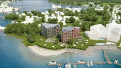 Wirtualna makieta inwestycji Słoneczny Port Mikołajki
